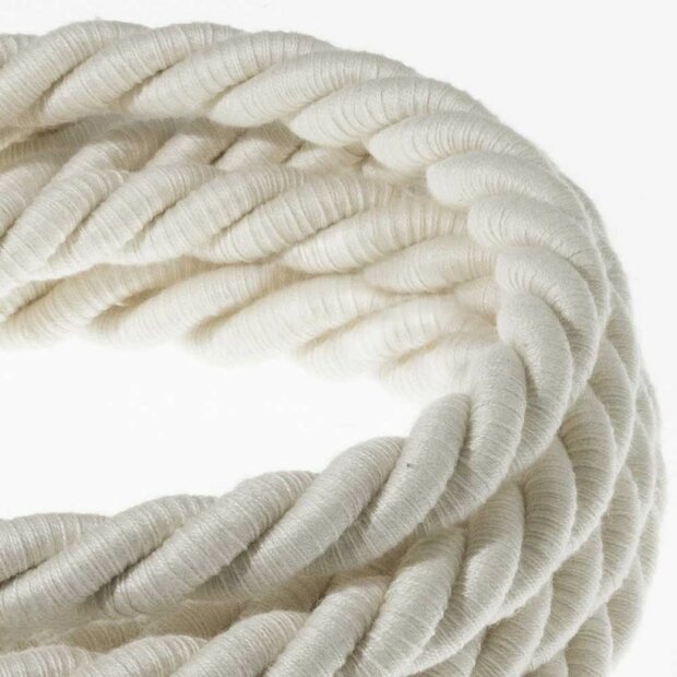 Touwsnoer XL Wit katoen (16mm) | 10cm