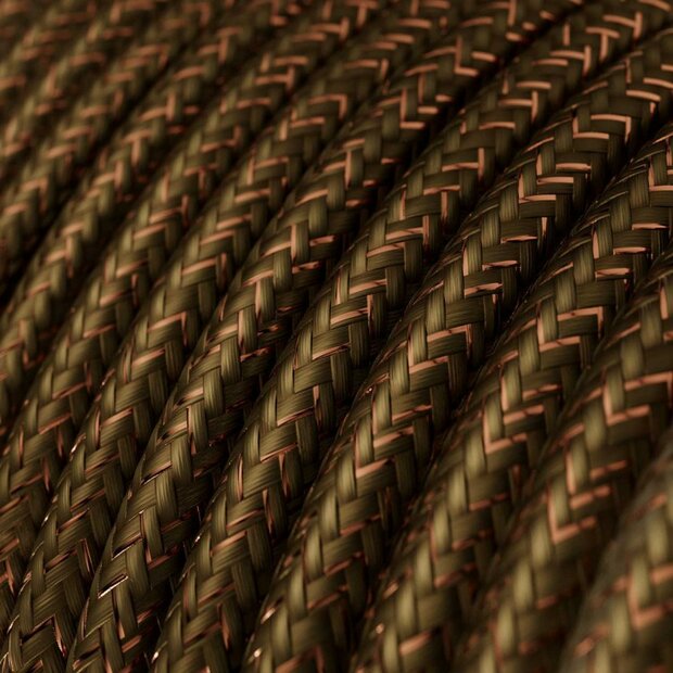 strijkijzersnoer bruin glitter