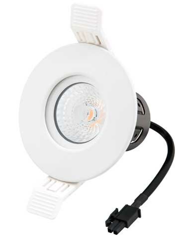 LED Einbau-Spot-Armatur - Wei&szlig; Rund IP65 | Badezimmer 90mm