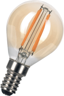 LED Filament Kleine Kugel E14 4W 2200K Gold (G45) | Dimmbar