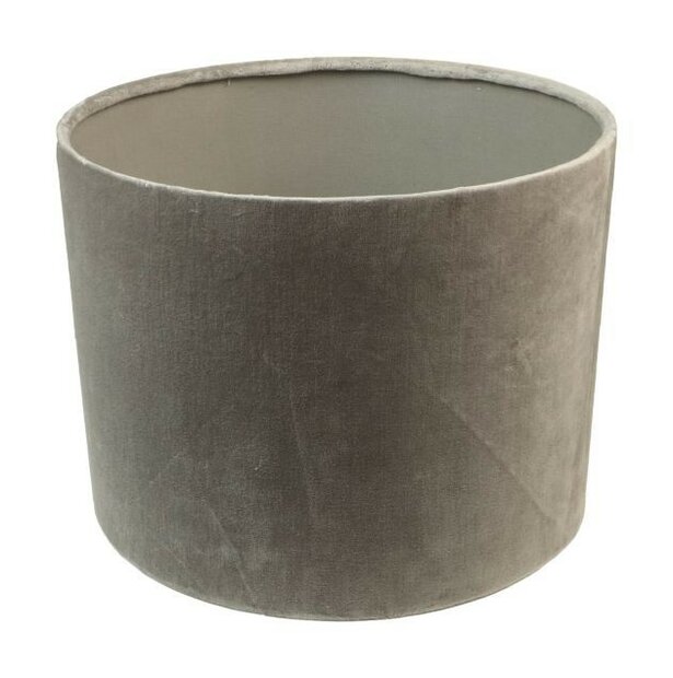 Ronde Lampenkap &oslash;32x32x24 Lichtgrijs-Stof