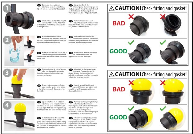 String Light Cable 100 Meter | Choose 100 or 200 Sockets