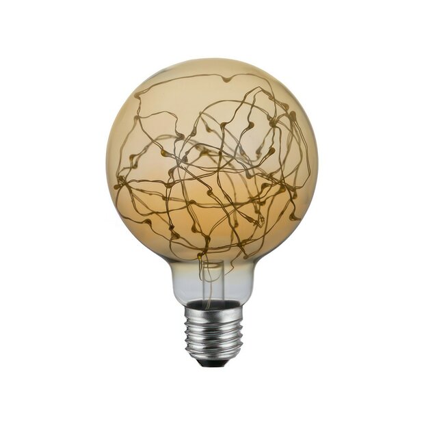 LED Globe G95 Gloeilamp - Duizend Lichten Goud 2W E27 2000K