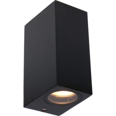 Au&szlig;enwandleuchte ohne Lichtquelle 2xGU10 schwarz