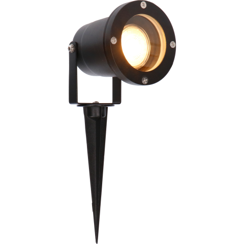  Buitenlamp op Grondpin met GU10 Fitting | IP65 | Zwart