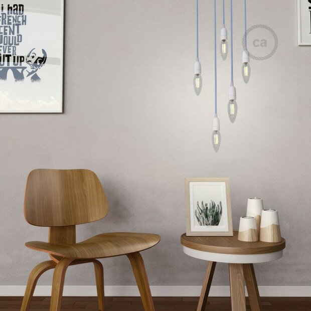 Porcelain Lamp Holder E14 White