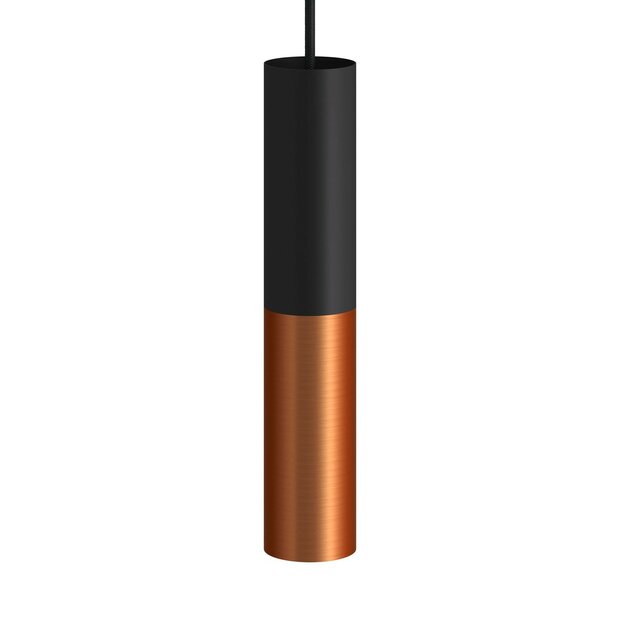 Double metal spotlight E14 Black - Brushed Copper
