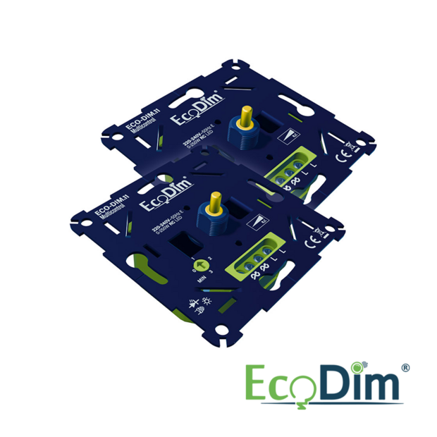 ECODIM Multicontrol LED Dimmer Duo Universeel 0-250W (Fase Afsnijding)