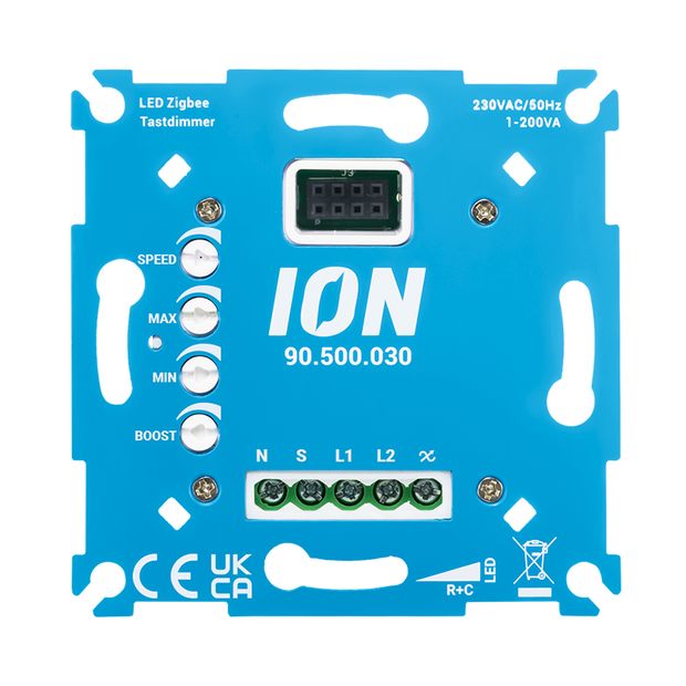 ION INDUSTRIES LED Zigbee Tastdimmer | 0-3-200W | Smart Home
