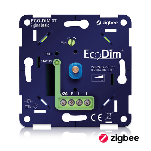 ECODIM | LED-Dimmer Zigbee Basic | Dr&uuml;cken/Drehen | 0&ndash;200W | RLC