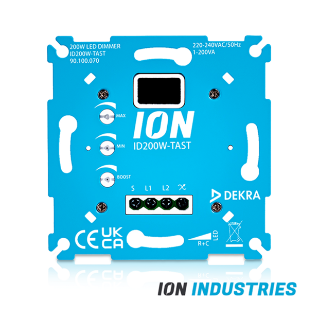 ION INDUSTRIES | LED Tastdimmer | 0&ndash;200W | Fase-afsnijding (RC)