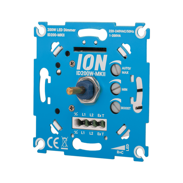 ION INDUSTRIES | LED Dimmer | Inbouw | 0,3&ndash;200W | Fase-afsnijding (RC)