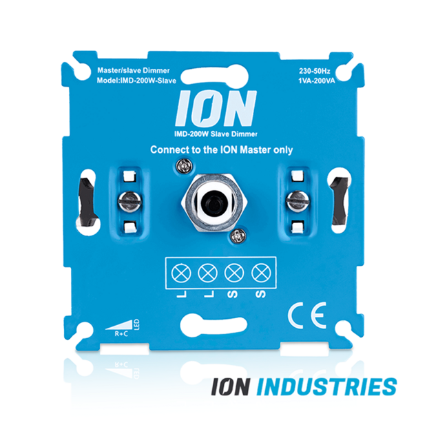 ION INDUSTRIES | LED Dimmer Slave | 0,3&ndash;200W | Fase-afsnijding (RC)