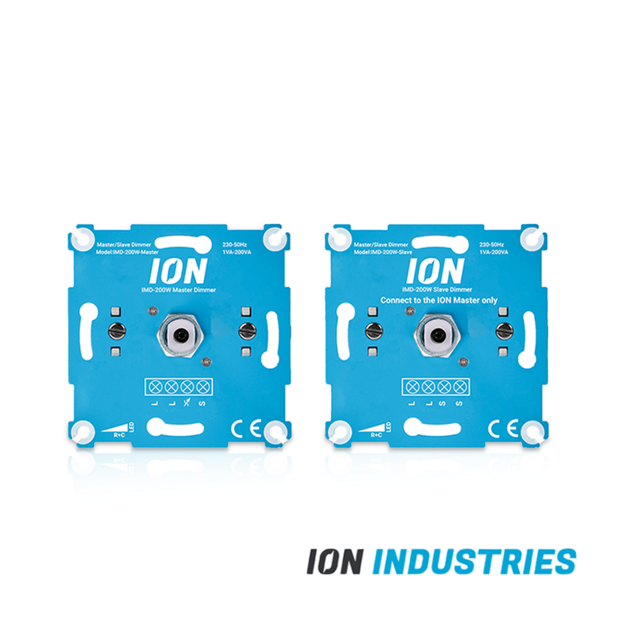 ION INDUSTRIES | LED Master-Slave Dimmer Set (2 stuks) | 0,3&ndash;200W | Fase-afsnijding (RC)