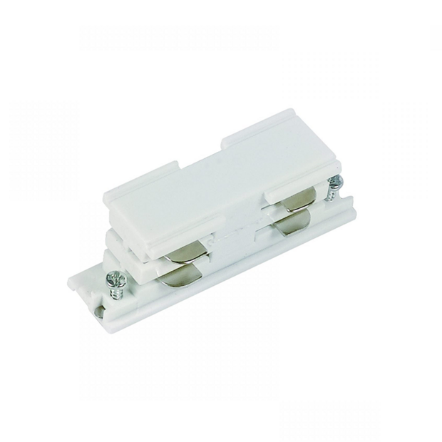 3-phase track connector straight | White