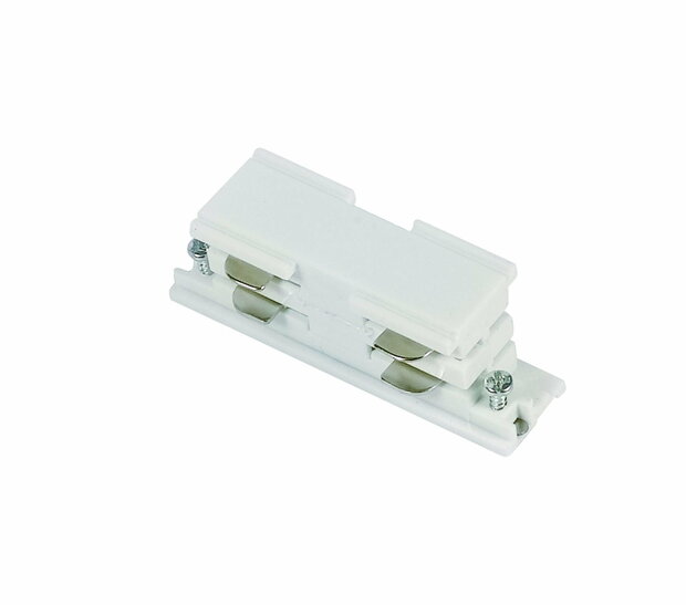 3-phase track connector straight | White