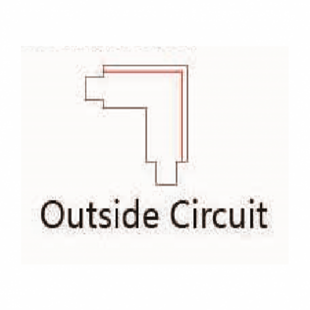 3-fase rail voeding L-vorm buitenhoek | Wit