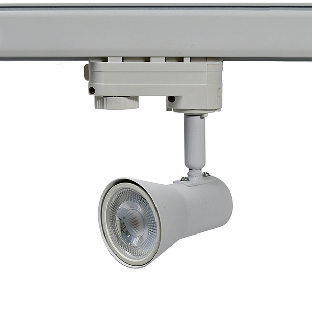 3-phase track fixture | GU10 socket | Matte white | IP22