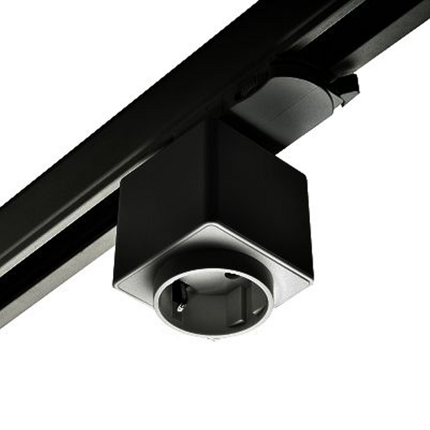 3-phase track socket | 2300W | Black | CE