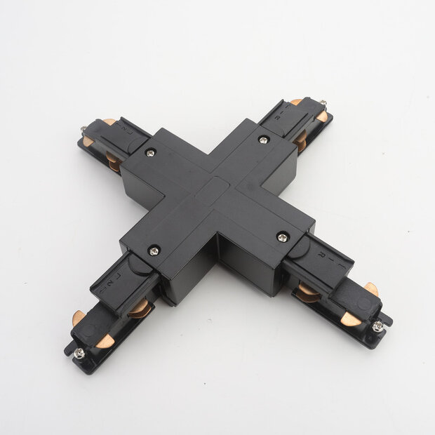 DALI 3-fase rail X-connector | Zwart