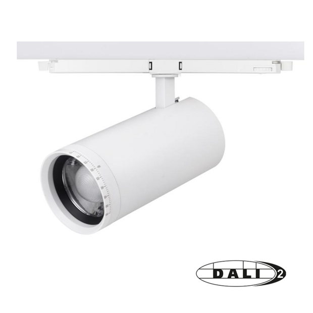 3-fase LED railspot | DALI | Zoomable &amp; Tunable White | Wit