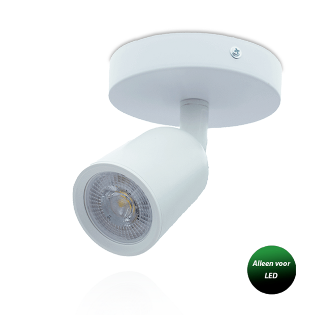 Plafondarmatuur Locaste | 1x GU10 | Wit
