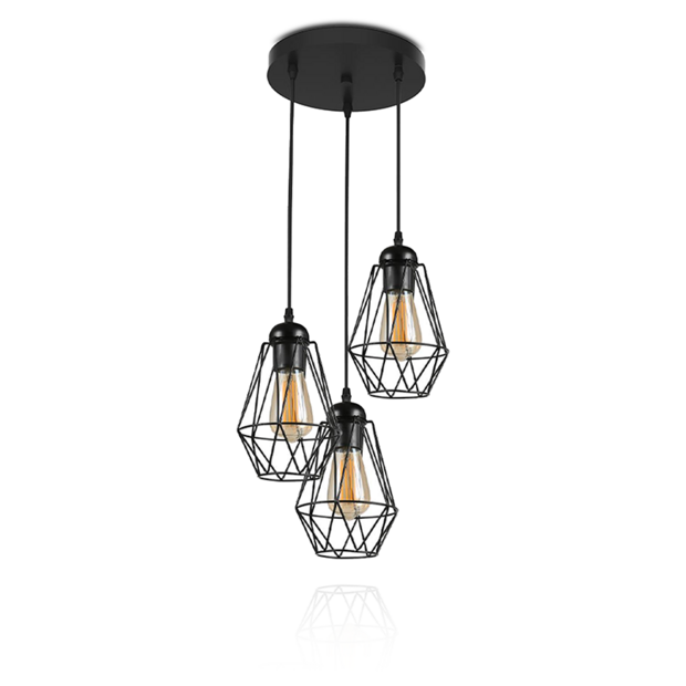 Hanglamp Round 12W | 3000K | Zwart