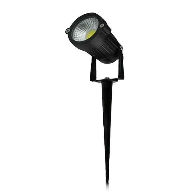 Tuinspot met Grondpin | 5W LED | 3000K | IP65 | Zwart