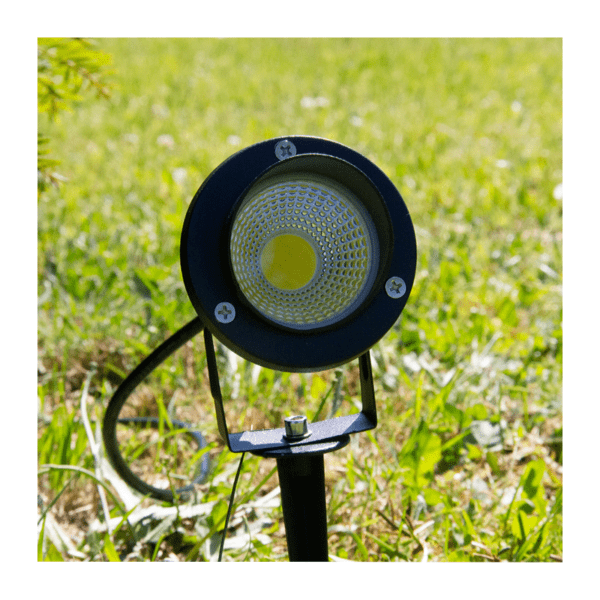 nspot met Grondpin | 7W LED | 4000K | IP65 | Zwart