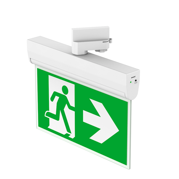 3-fase noodverlichting MIRA wit 3W voor spanningsrail