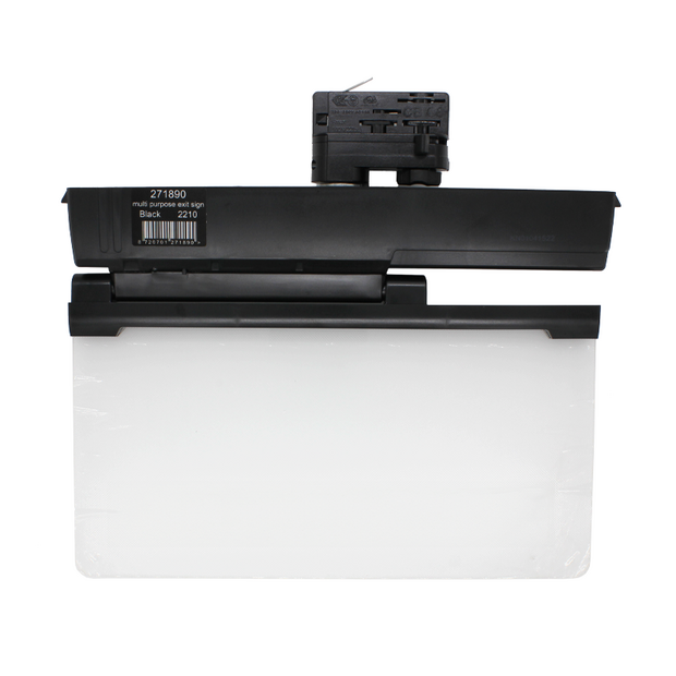 3-fase noodverlichting zwart Mira