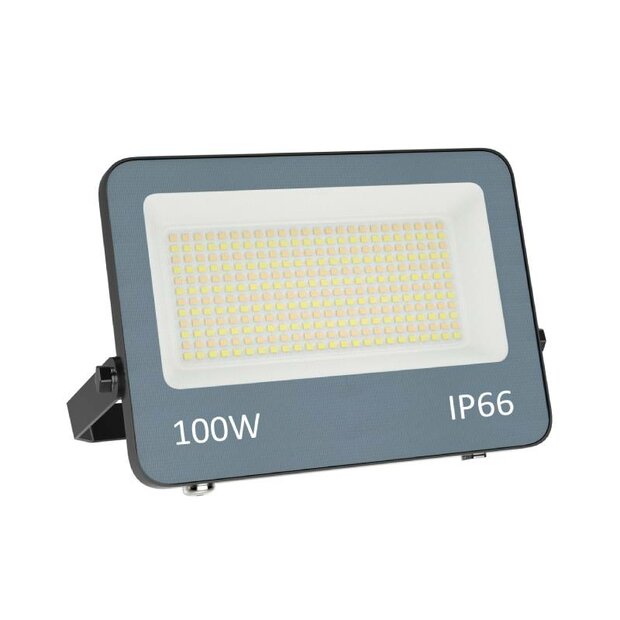 LED floodlight 100W met CCT switch | IP65 | met kabel