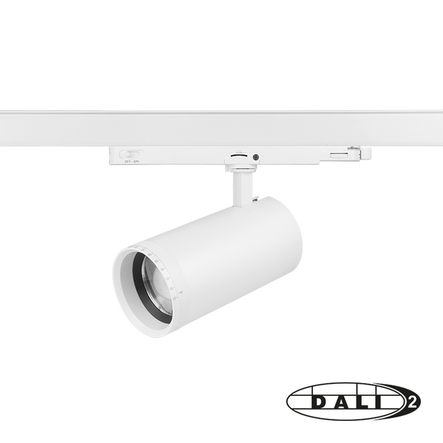 3-fase LED railspot | DALI | Zoomable &amp; Tunable White | Wit