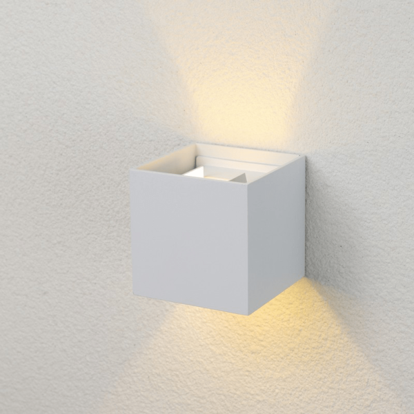 LED wandlamp Cube | 2&times;3W | Wit | 3000K | Dimbaar | IP65