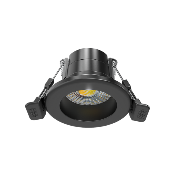 Dimmable LED recessed spot 4W black | Adjustable light colour 2700K &ndash; 5700K | 400lm 60&deg; &Oslash;40mm IP65