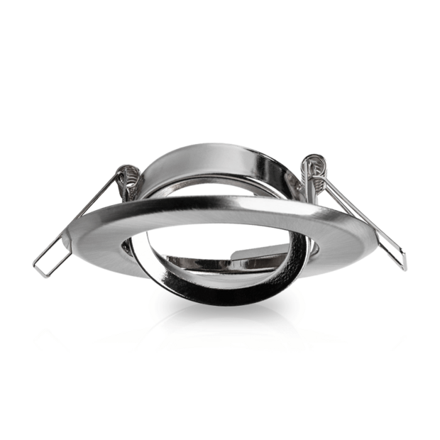 GU10 inbouwarmatuur zilver kantelbaar | Voor 50mm LED spots | IP22