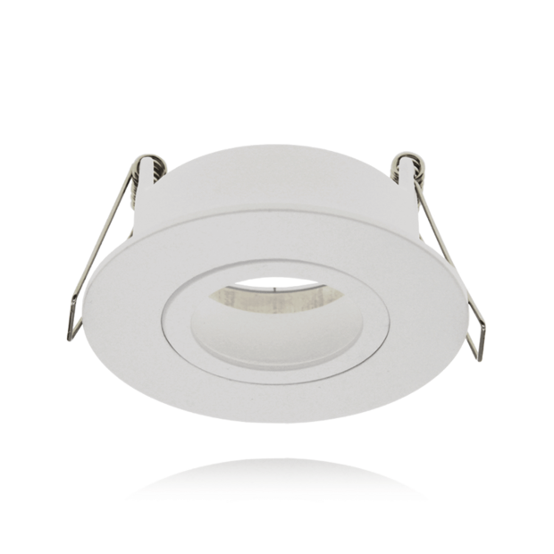 Adjustable GU10/MR16 Recessed Light Fixture White | &Oslash;68mm IP65