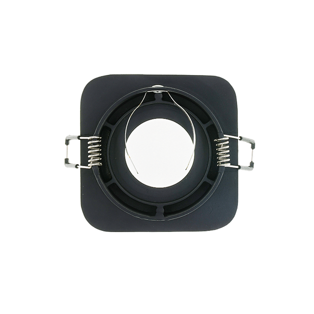 GU10 inbouwarmatuur zwart | Voor 50mm LED spots