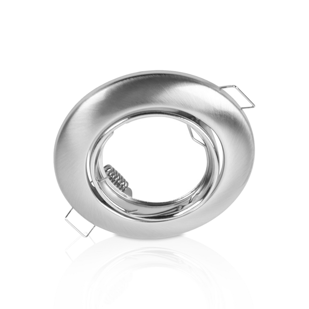 GU10 inbouwarmatuur geborsteld aluminium | Voor 50mm LED spots