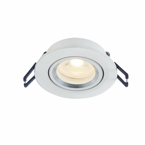 Adjustable Recessed Downlight | &Oslash;69mm | White Aluminium