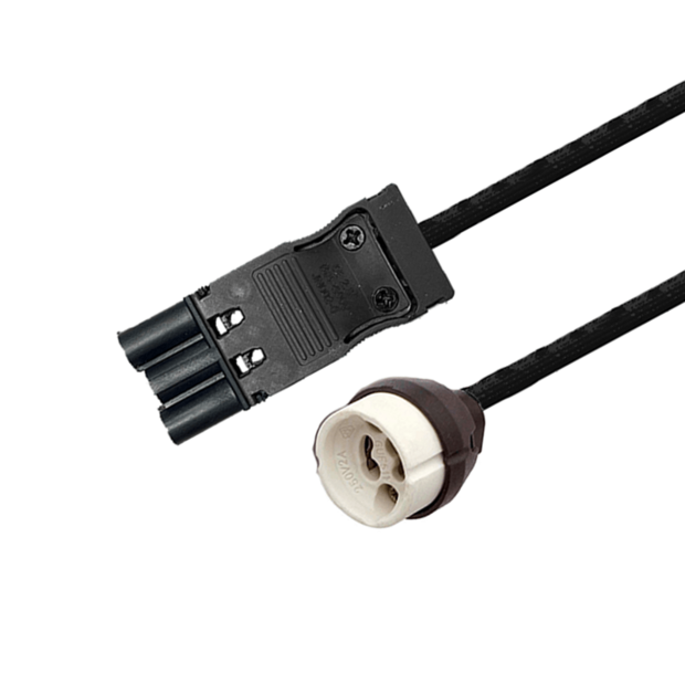GU10 fitting met 3-SWP connector | Kabel 25cm