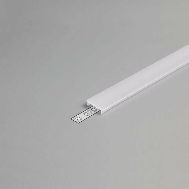 Klikbare cover tbv opbouwprofiel vierkant en inbouwprofiel tot 10mm | 2M | Wit