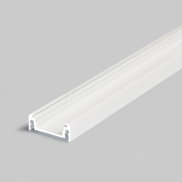 Ledstrip opbouwprofiel vlak tot 14mm | 2M | Wit