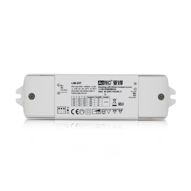 Led driver | Dimbaar | 21-42V | 25W | Constant Current