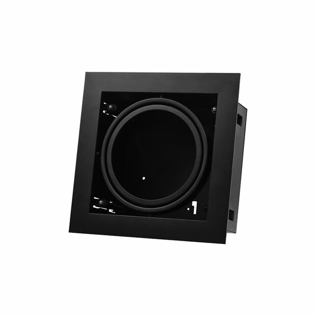LED Recessed Spot Housing &ndash; 1x AR111/ES111 Black | Trim Frame
