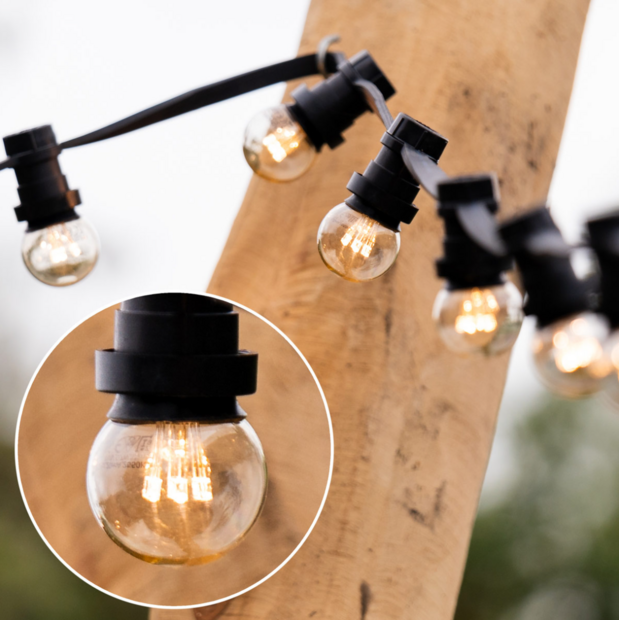 E27 LED Lampe | 0,7W | 2650K | LED auf langen St&auml;bchen | Geeignet f&uuml;r Festoonkabel