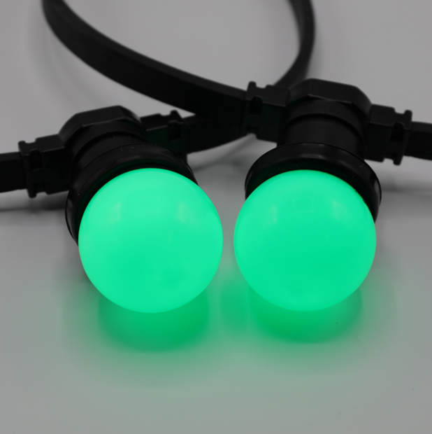 E27 farbige Lampe | 1W | Gr&uuml;n | &Oslash;45 | Geeignet f&uuml;r Festoonkabel