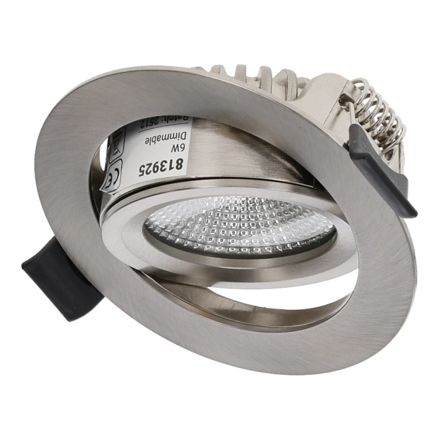 LED Einbauspot slim-fit | 4-6W | Dimmbar | CCT-switch | IP65 | Silber