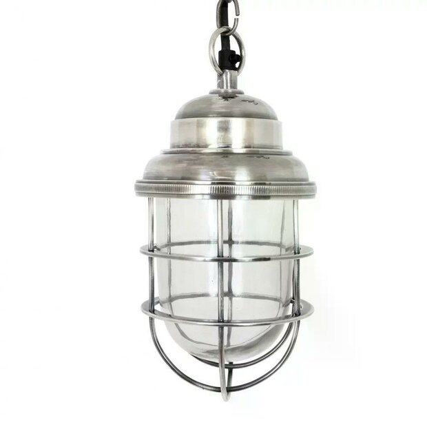 Pendelleuchte Cornwall antik Silber H: 25 cm | KS Beleuchtung