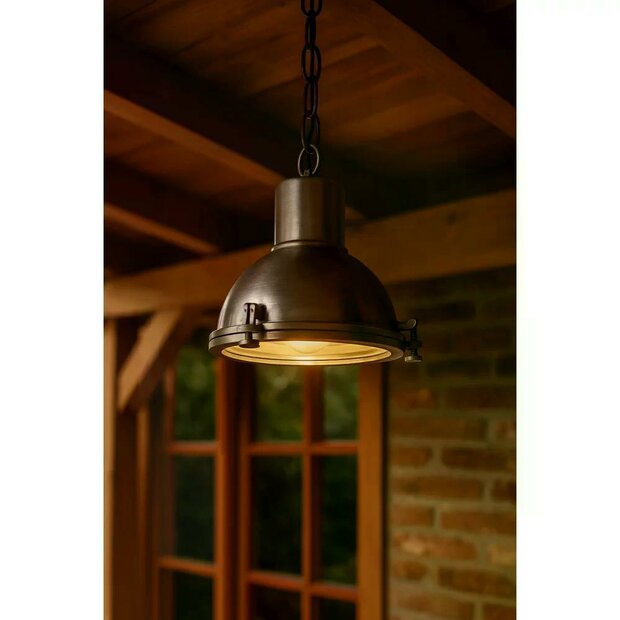 Pendelleuchte Barbados &Oslash;20 cm E27 Silber | KS Beleuchtung